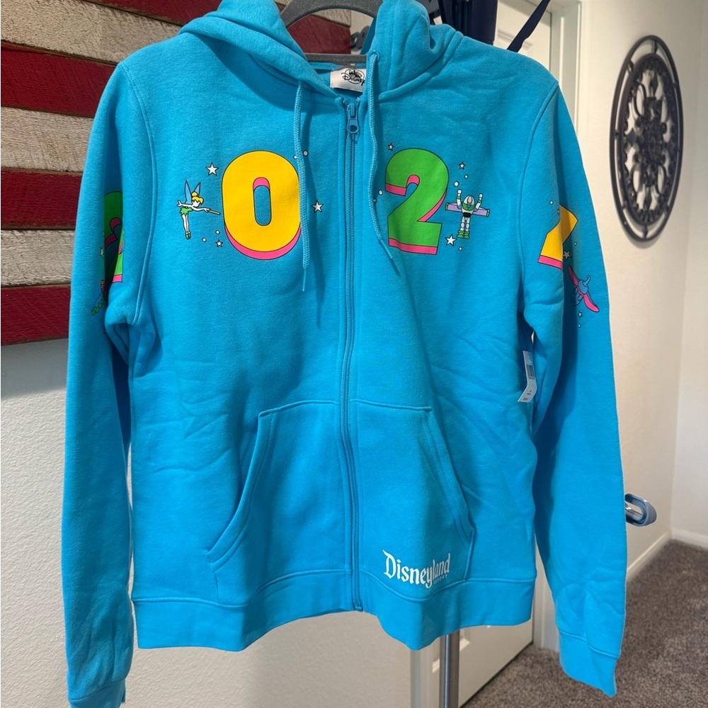 NWT Disney Parks Turquoise 2024 Hoodie Size Medium